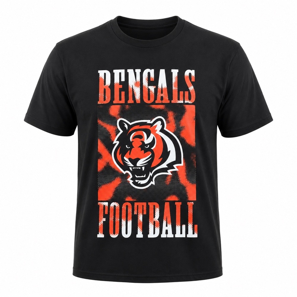 NFL Cincinnati Bengals Kids T-Shirt Black Graphic Tee Large 14/16 NWT sportswear